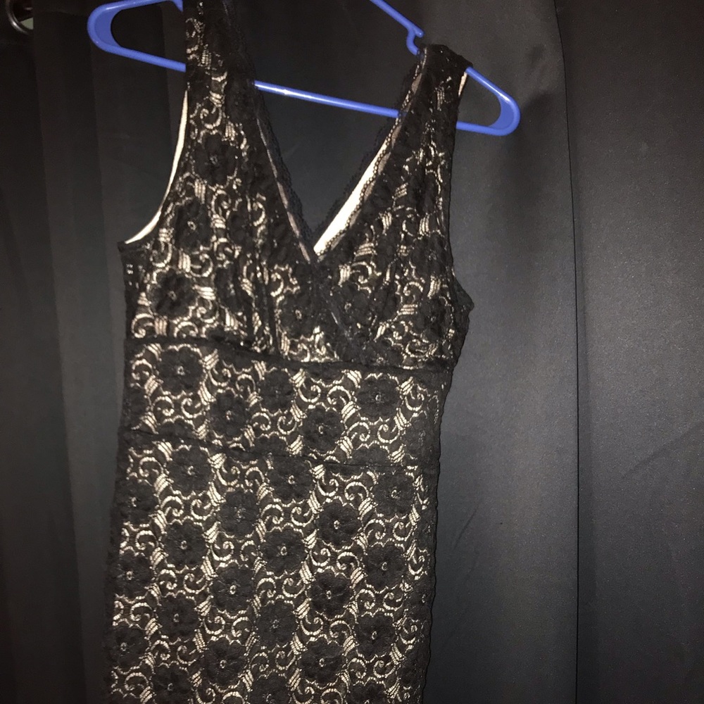 Black lace dress